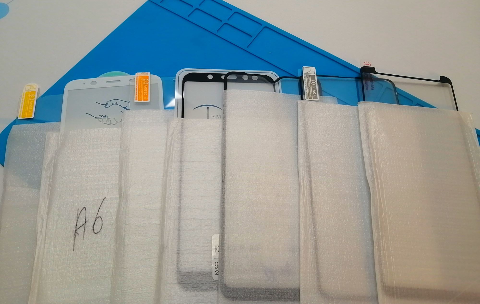 Установка защитного стекла